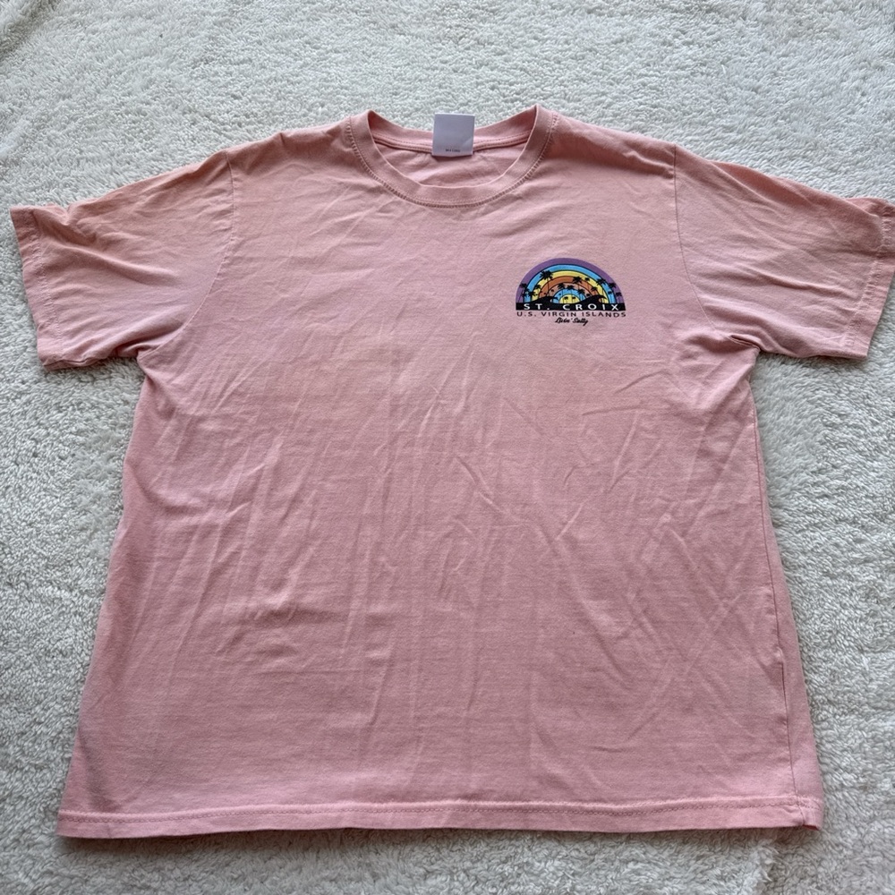 Women’s Short Sleeve St. Croix USVI Dusty Pink
